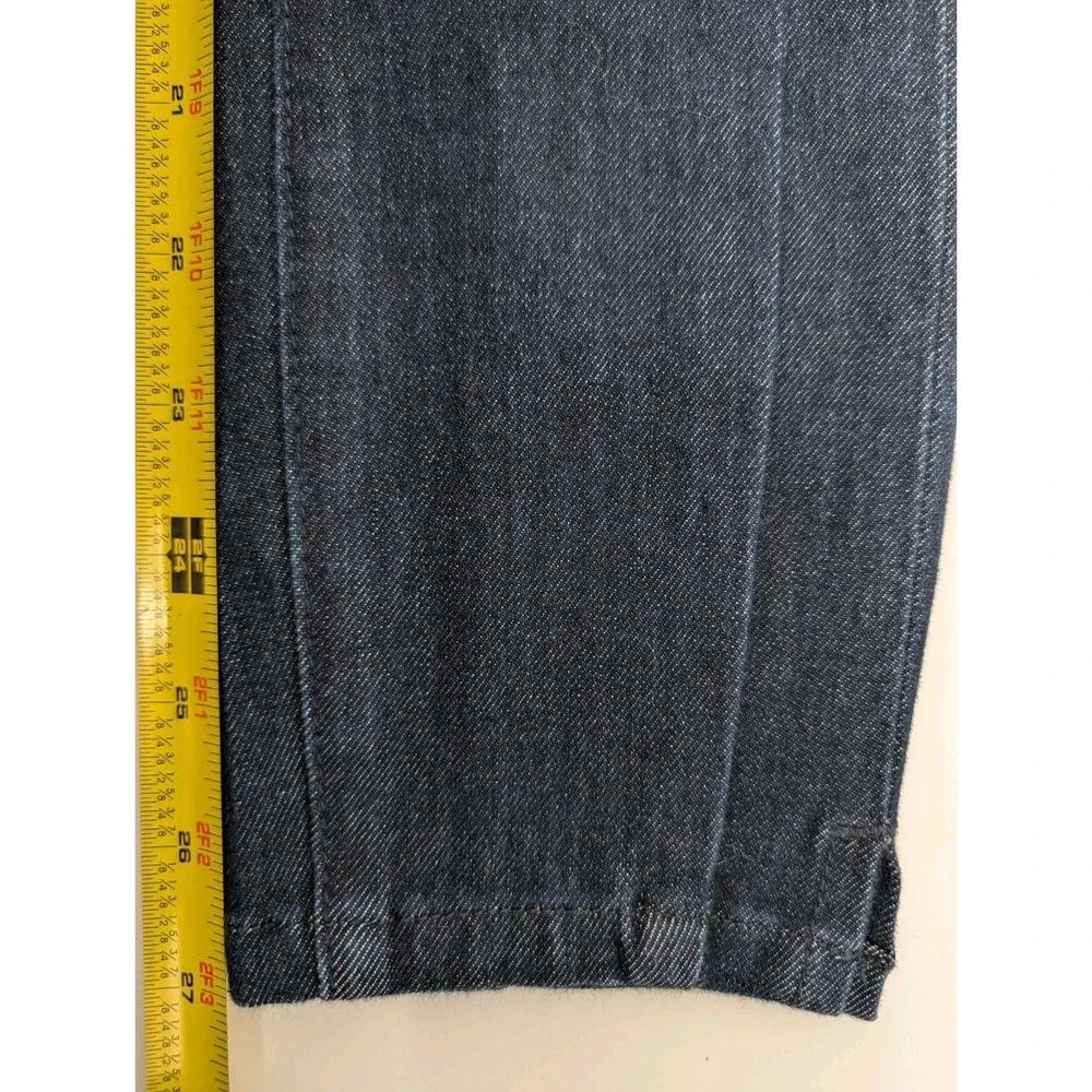 Anthro Pilcro & The Letterpress Womens High Rise Denim Leggings Sz 27 Dark Wash‎